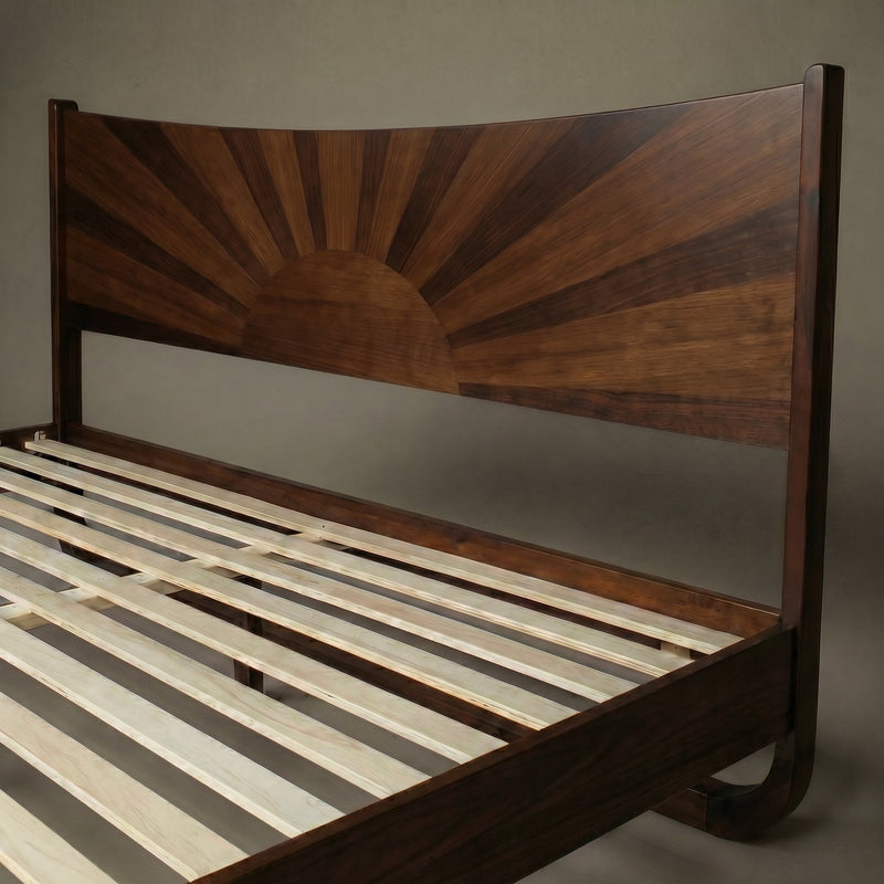 Estructura de cama de madera maciza Sunset-15