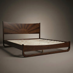 Estructura de cama de madera maciza Sunset-19