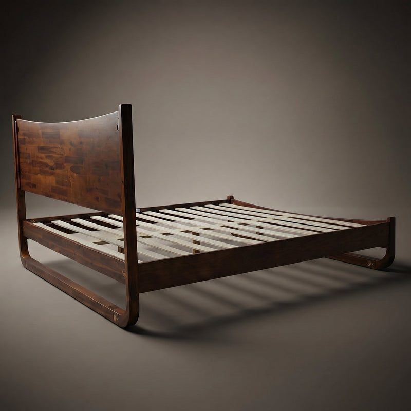 Estructura de cama de madera maciza Sunset-20