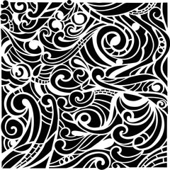 Pochoir The Crafters Workshop 6x6 Swooshes-1
