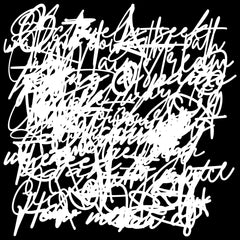 The Crafters Workshop Pochoir 6x6 Messy Script-1