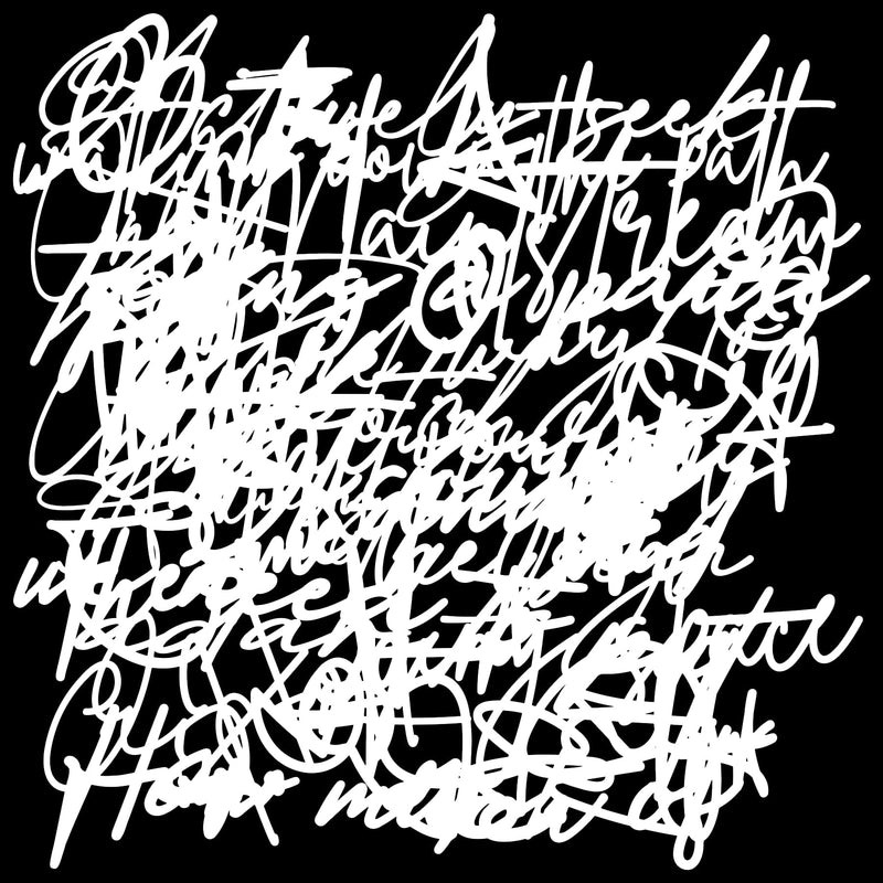 The Crafters Workshop Pochoir 6x6 Messy Script-1