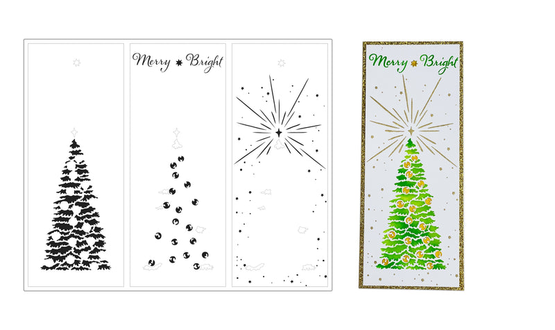 The Crafters Workshop Slimline Layered Tall Christmas Tree-2