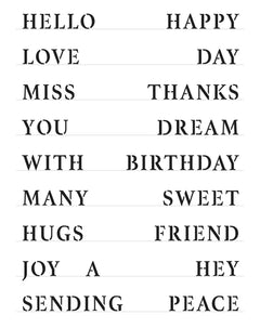 The Crafters Workshop Full Sheet of Good Words-1