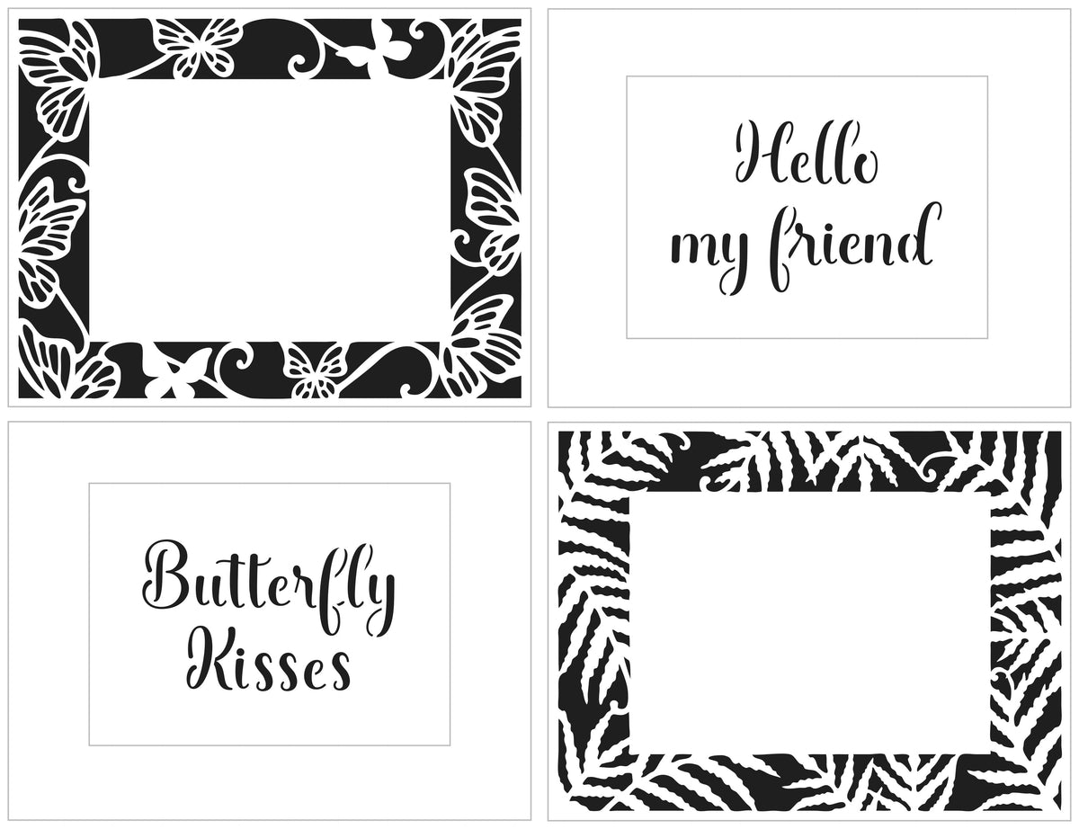 The Crafters Workshop A2 Butterfly Ferns Frames-1
