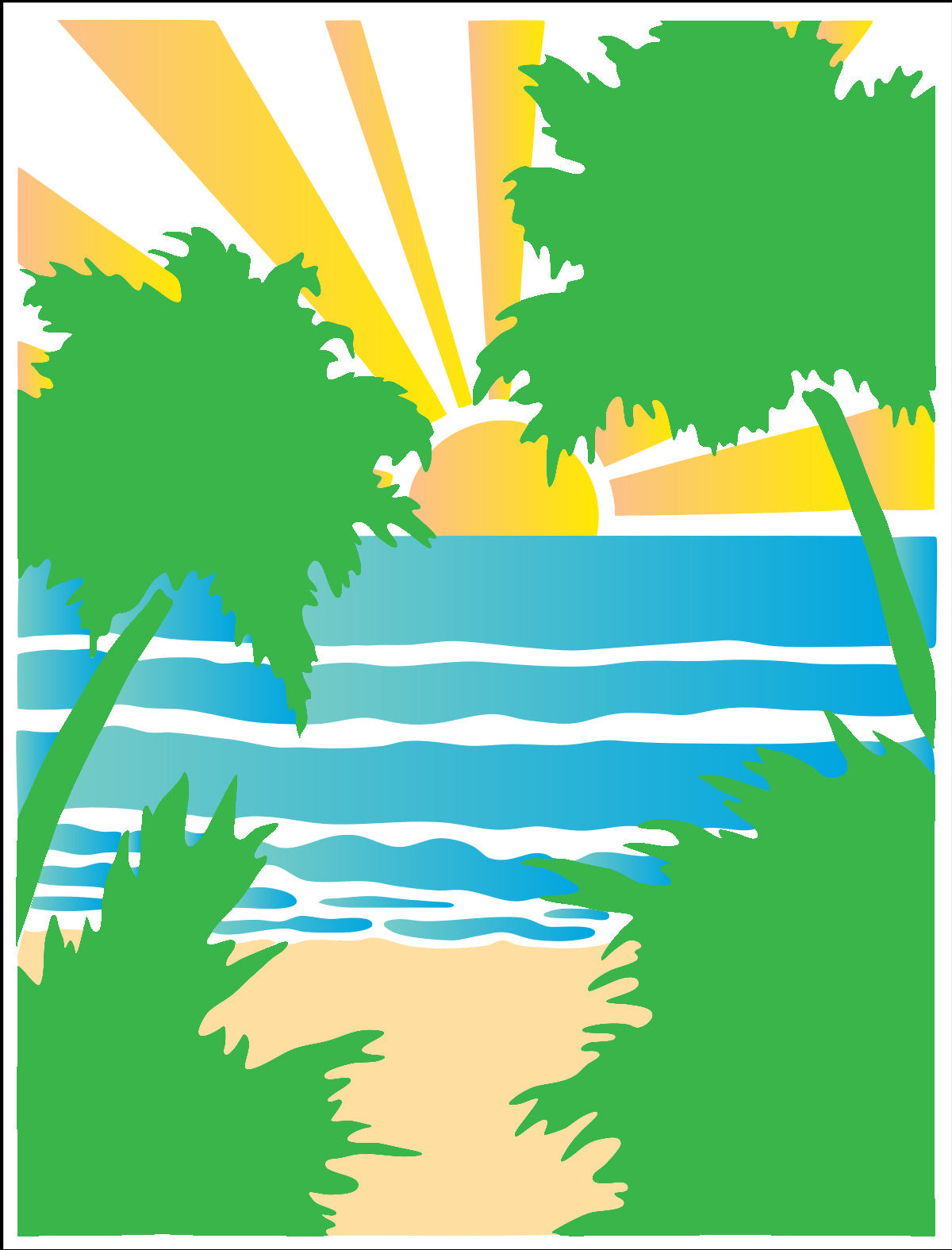 The Crafters Workshop Layered Tropical Sunset-4