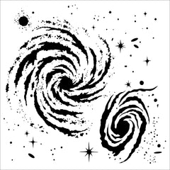Gabarit The Crafters Workshop 6x6 Galaxy-1