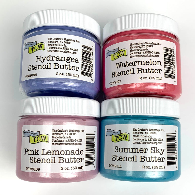 The Crafters Workshop (TCW) Stencil Butter 4-pack Blooms-1