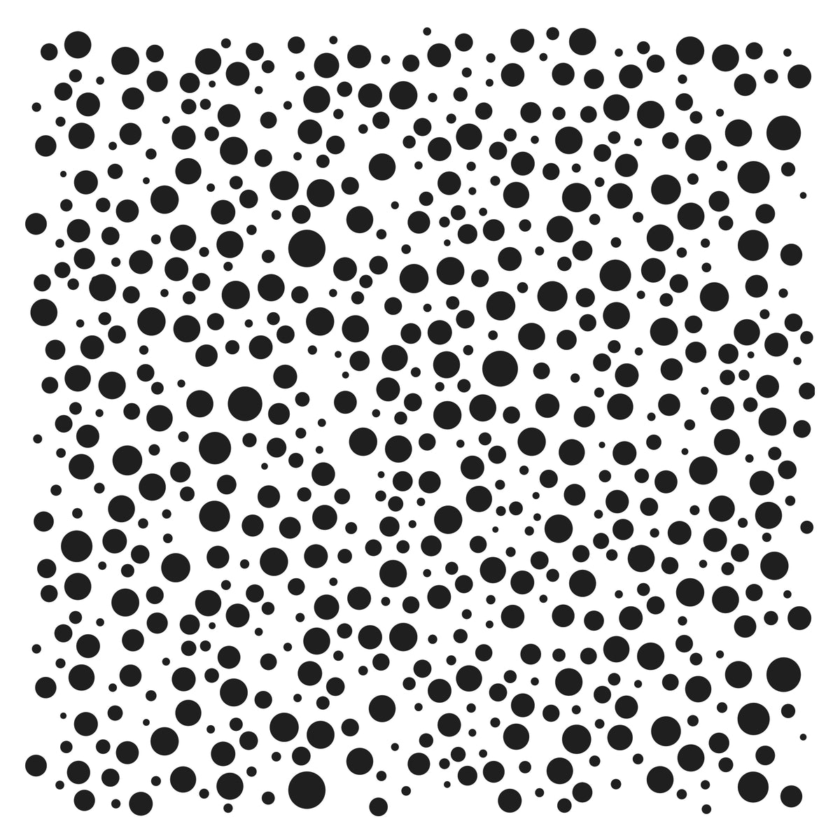 The Crafters Workshop Pochoir bulles aléatoires 6x6