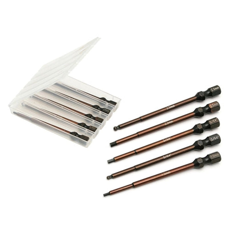 Team Associated FT 1/4" Drive Power Tool Tip Set (5)-1