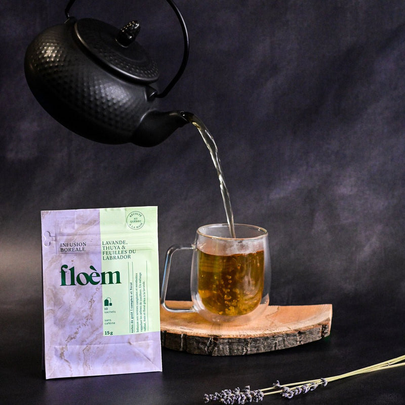 Eastern White Cedar, Lavender & Labrador Tea Herbal Tea Bags-2