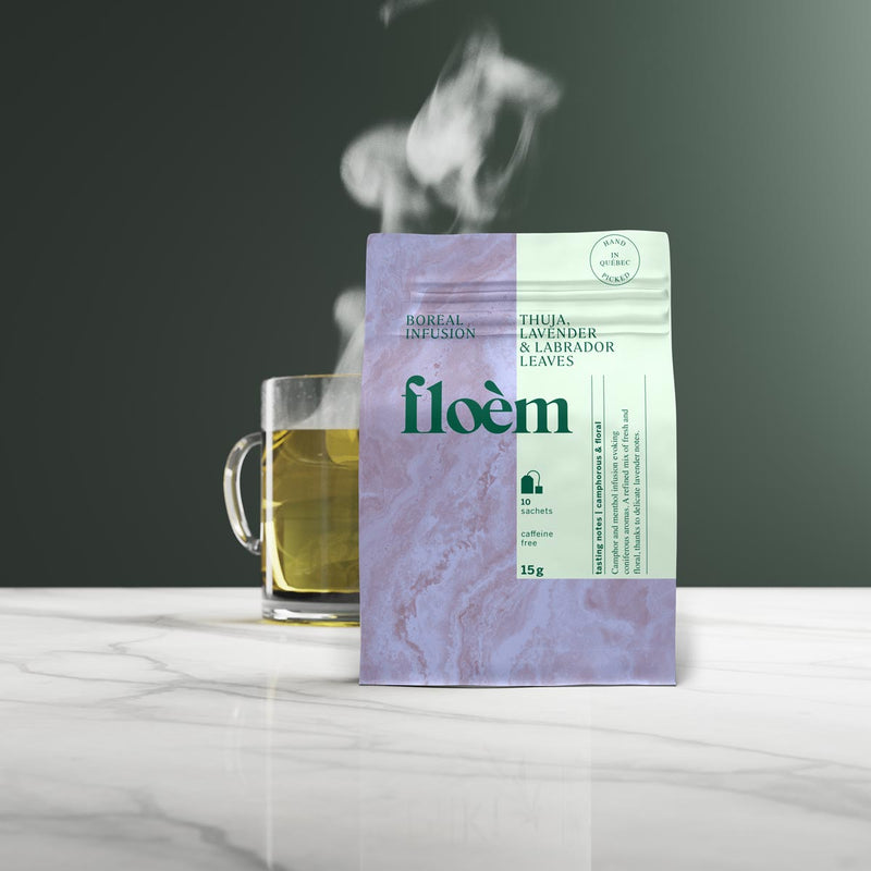 Eastern White Cedar, Lavender & Labrador Tea Herbal Tea Bags-3