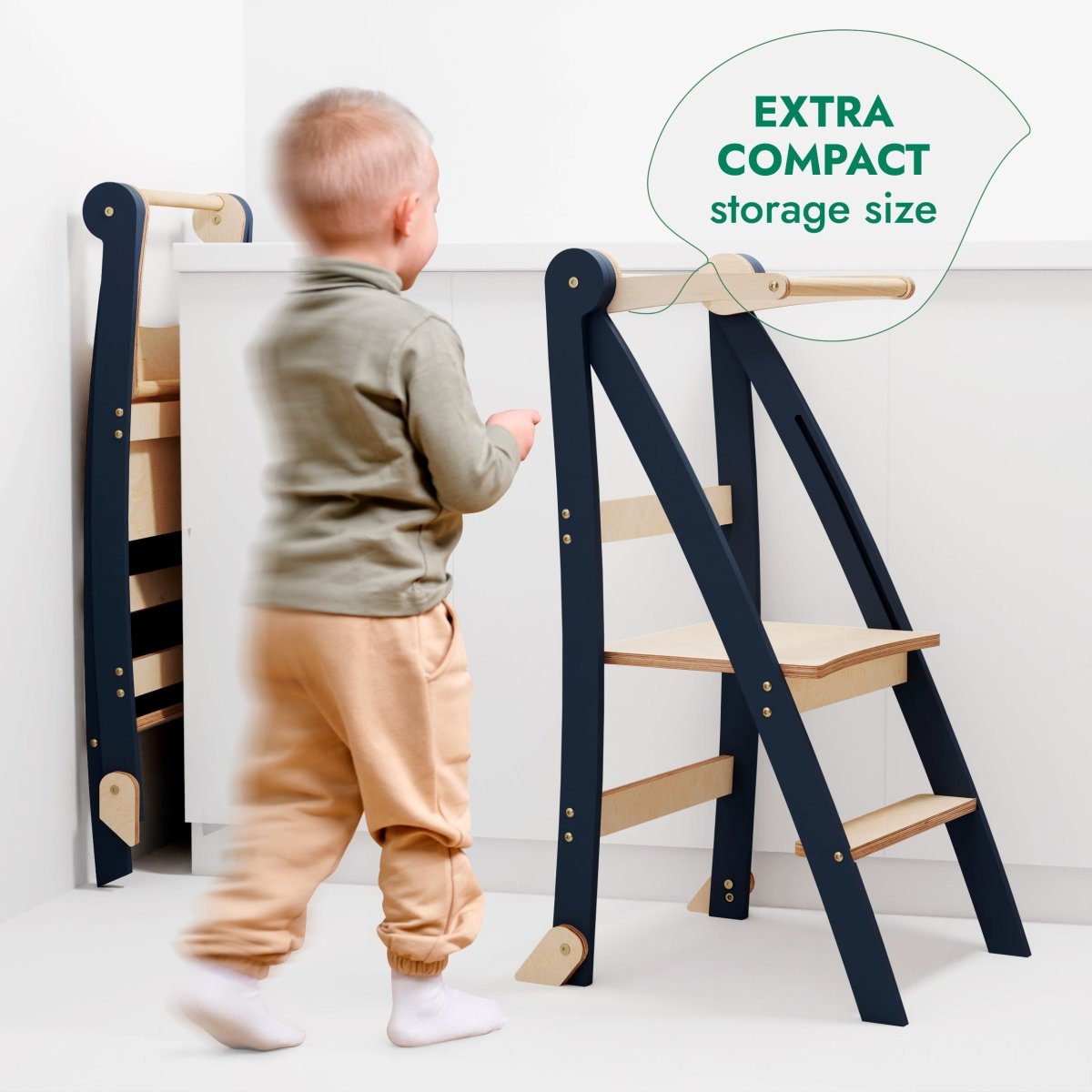 Toddler Tower: Step stool for Kids - Graphite-9