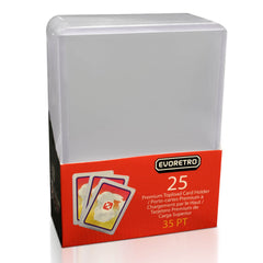 25 EVORETRO Toploader 35pt/55pt/75pt/100pt/180pt – Pack of 25 for Trading Cards-18