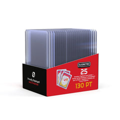 25 EVORETRO Toploader 35pt/55pt/75pt/100pt/180pt – Pack of 25 for Trading Cards-22