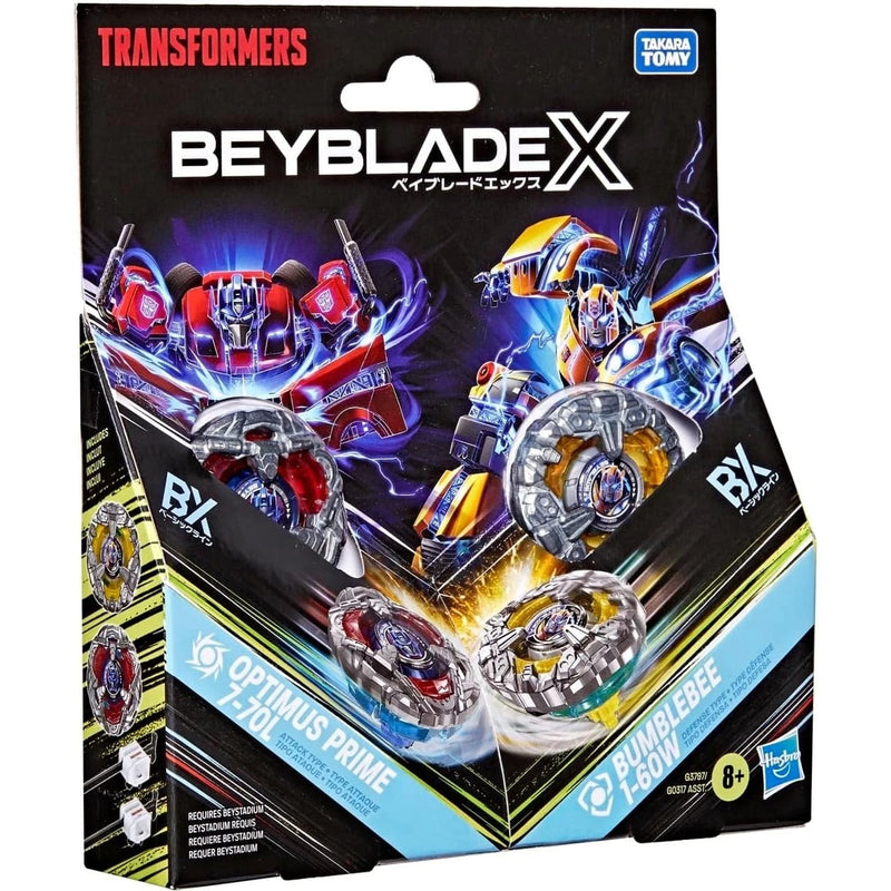 (Hasbro) Beyblade X - Transformers Collab - Optimus Prime 7-70L & Bumblebee 1-60W Dual Pack-1