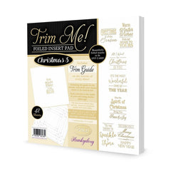 Trim Me! Foiled Insert Pad - Christmas 3 Gold-1
