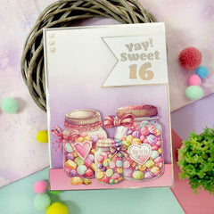 Trim Me! Foiled Insert Pad - Birthday Milestones - Silver-4