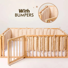 Twin Size Bed Frame for Toddlers with Fence-8