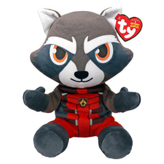 Ty Marvel Rocket Raccoon Floppy Plush 8"-1