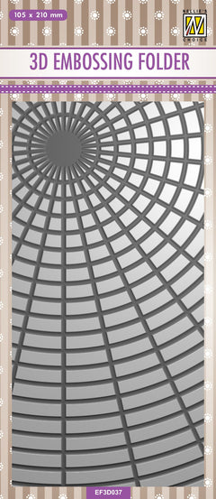 Nellie's Choice 3D Embossing Folder Slimline Size - Sunshine-1