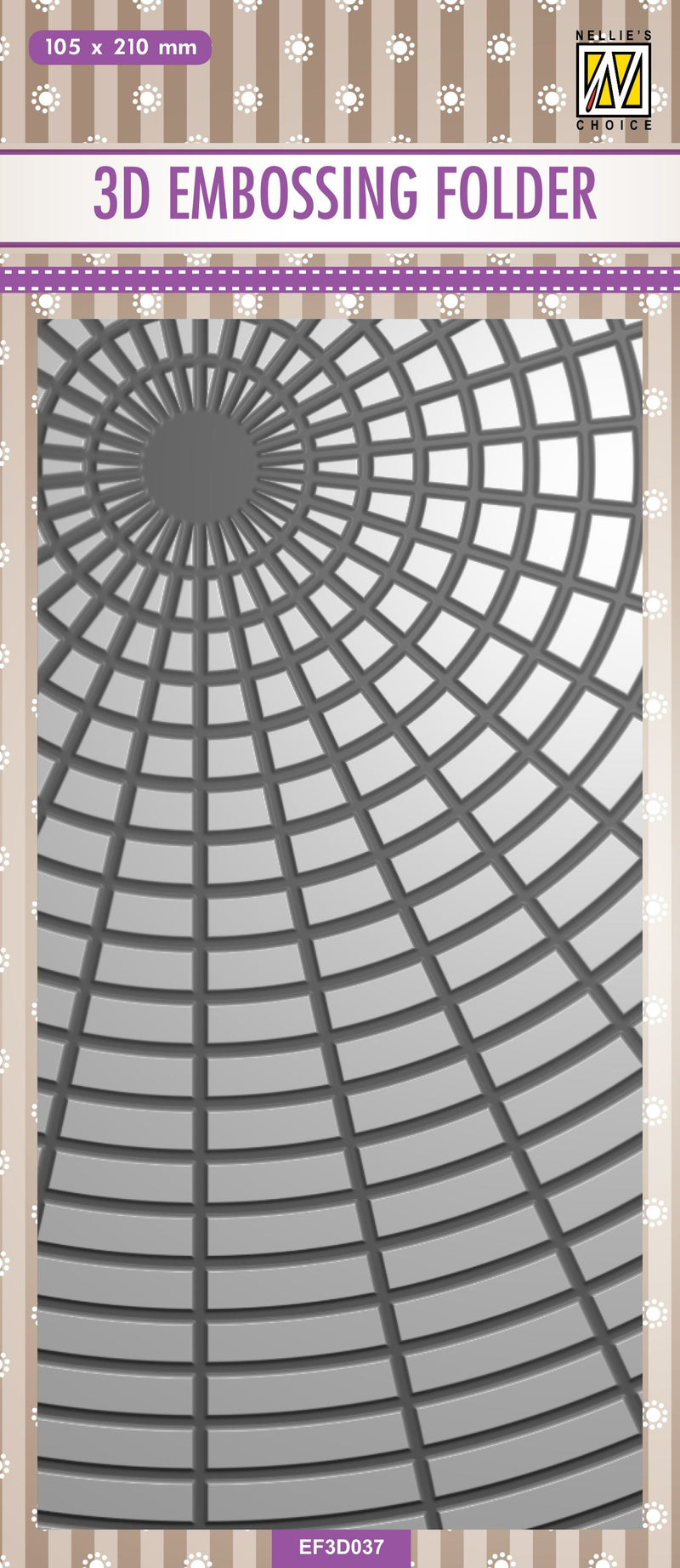 Nellie's Choice 3D Embossing Folder Slimline Size - Sunshine-1