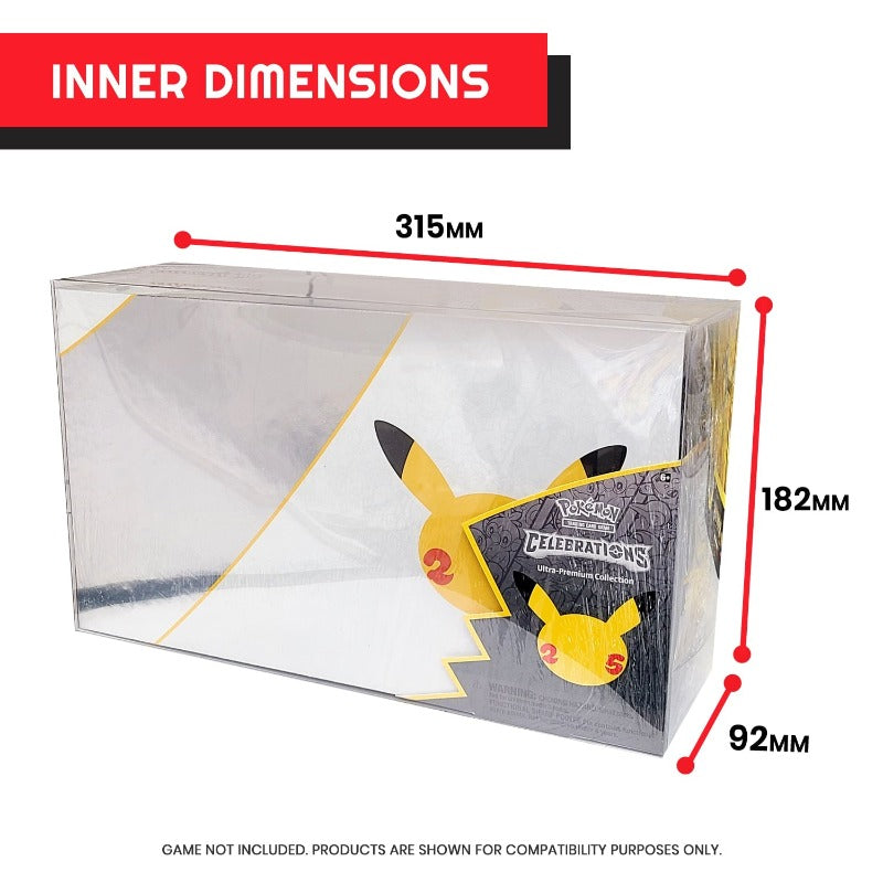 Pokemon Celebrations Ultra Premium Booster Collection Box EVORETRO PET Protector 0.45MM - Pack of 1-4