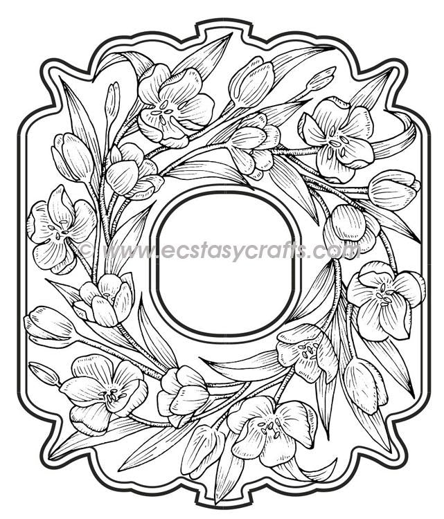 Sue Wilson - Wild Tulips Pre Cut Rubber Stamp-1