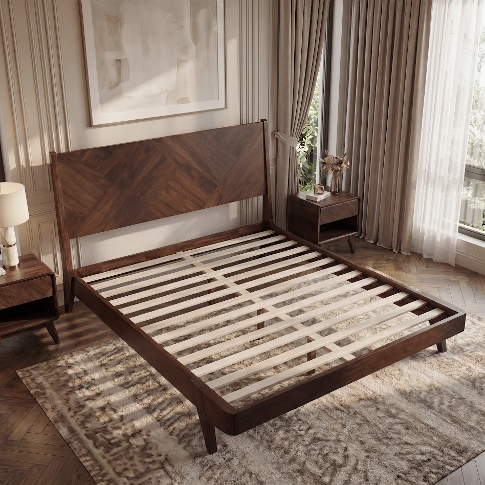 Estructura de cama de madera maciza Gazelle-22