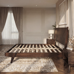 Estructura de cama de madera maciza Gazelle-25