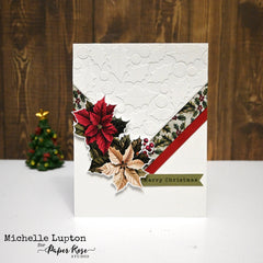 Bloc de papiers décoratifs Holly de Noël à découper 35166-2