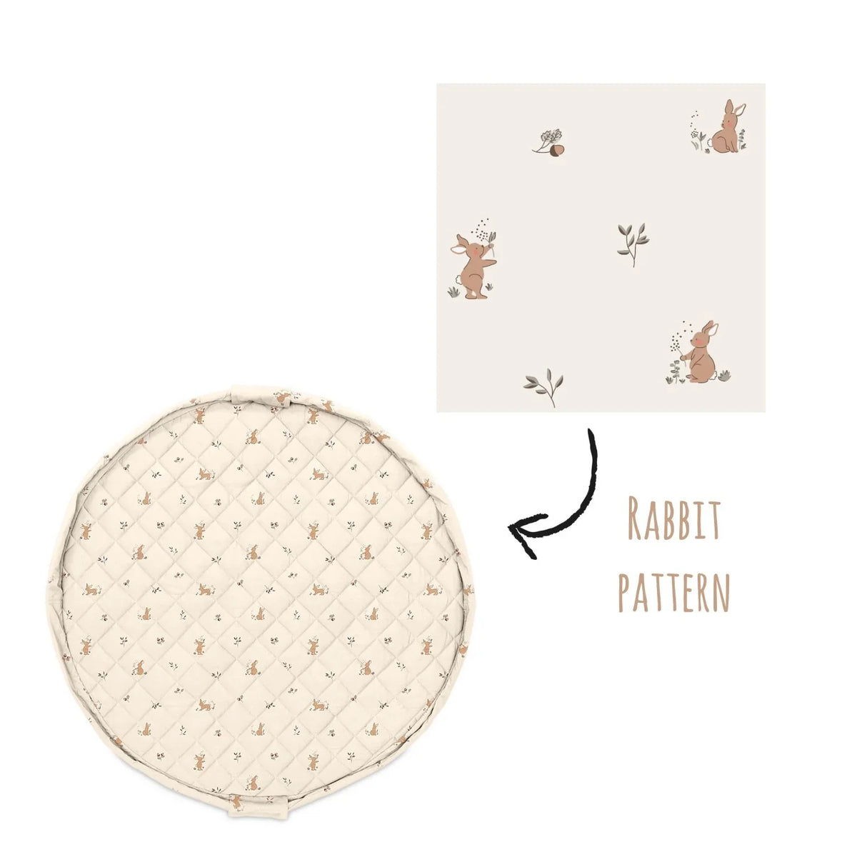 Organic Soft Babymat & Bag | Rabbit | play&go-13