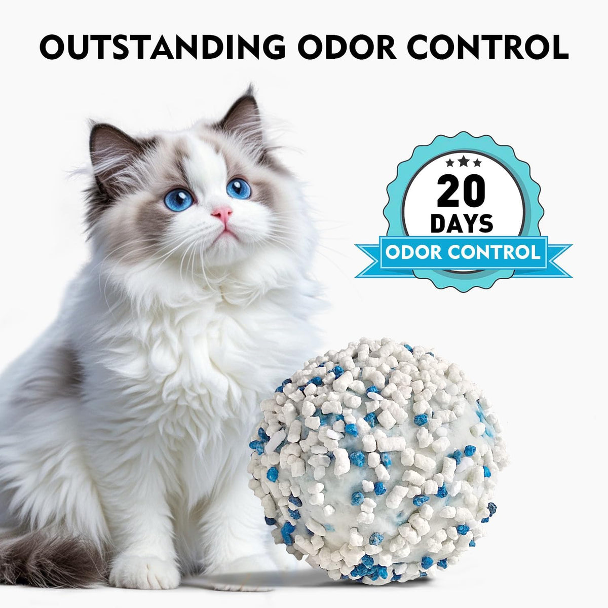 Natural Cassava Low-Dust Cat Litter Cubic Pack-3