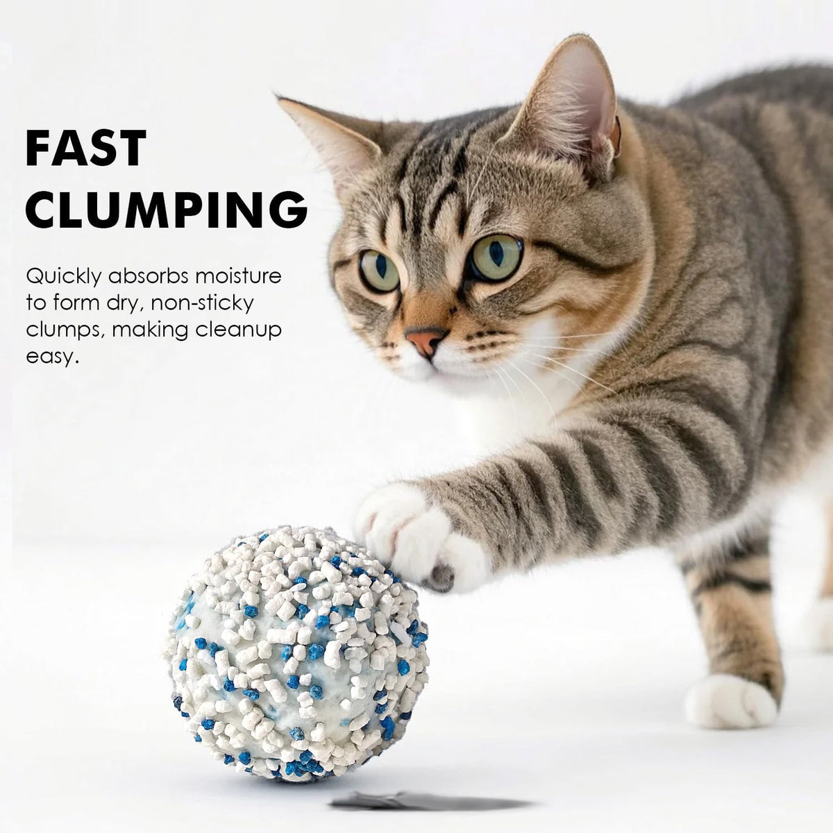 Natural Cassava Low-Dust Cat Litter Cubic Pack-6