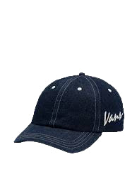 Vans 'Classic Script' Curved Bill Strapback - Dark Denim-1
