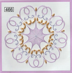 Laura's Design Digital Embroidery Pattern - Center Web Flourish Wreath-1