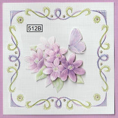 Laura's Design Digital Embroidery Pattern - Four Flourish Edges-2
