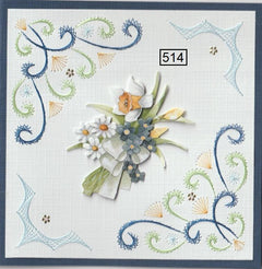 Laura's Design Digital Embroidery Pattern - Four Corner Flourish-1