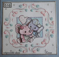 Laura's Design Digital Embroidery Pattern - Swirling Square Frame-1