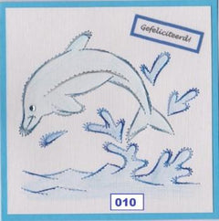 Laura's Design Digital Embroidery Pattern - Dolphin-1