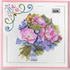 Laura's Design Digital Embroidery Pattern - Floral Corner-1