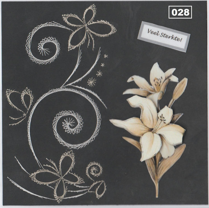 Laura's Design Digital Embroidery Pattern - Butterfly Flower Swirl-1