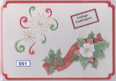 Laura's Design Digital Embroidery Pattern - Christmas Flowers-1