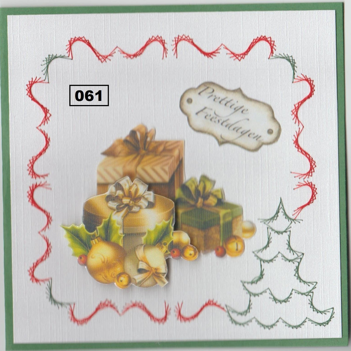 Laura's Design Digital Embroidery Pattern - Christmas Frame-1
