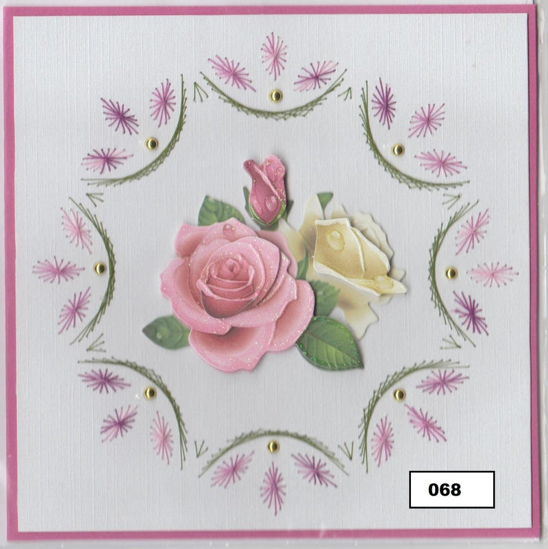 Laura's Design Digital Embroidery Pattern - Floral Wreath-1