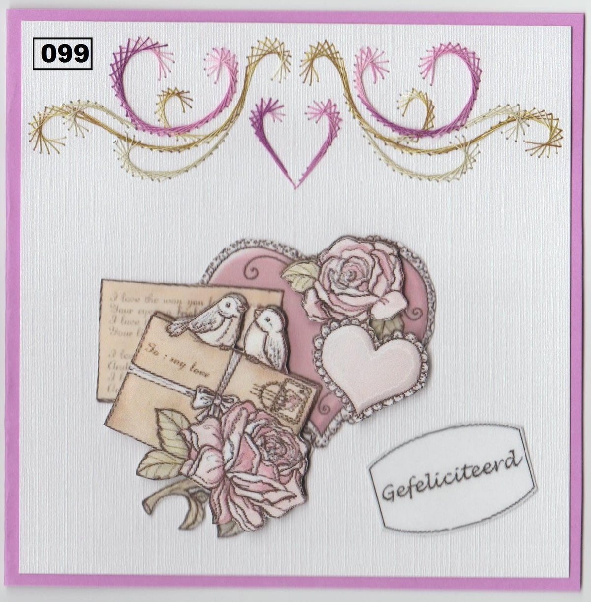 Laura's Design Digital Embroidery Pattern - Heart Flourish Border-1