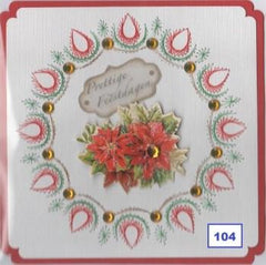 Laura's Design Digital Embroidery Pattern - Teardrop Wreath-1