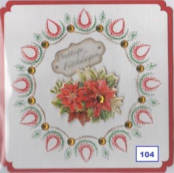 Laura's Design Digital Embroidery Pattern - Teardrop Wreath-1