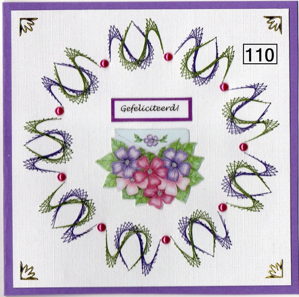 Laura's Design Digital Embroidery Pattern - Tulip Wreath-1