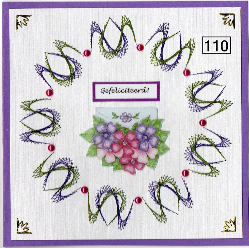 Laura's Design Digital Embroidery Pattern - Tulip Wreath-1